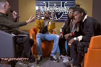 Migos on the set of Tim Westwood TV.