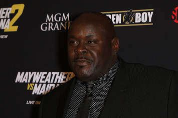 Christopher 'Big Black' Boykin arrives at Showtime's VIP prefight party