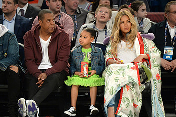 Jay Z and Beyoncé Attend The 66th NBA All Star Game