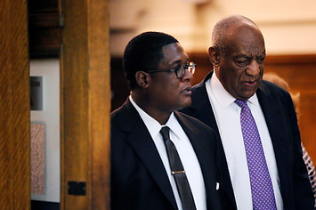 Bill Cosby departs the courtroom after the fifth day of trial