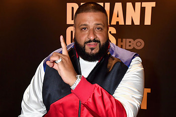 DJ Khaled appears on carpet of "Defiant Ones" screenng.
