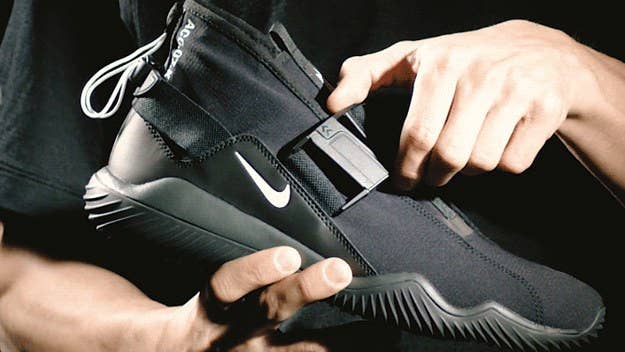 The NikeLab ACG.07.KMTR, a laceless new shoe, releases on May 18.