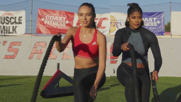 Fitness expert, health coach, and certified personal trainer Massy Arias takes us through a high intensity workout on Get Sweaty.