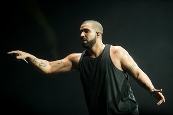 Drake performs in London.