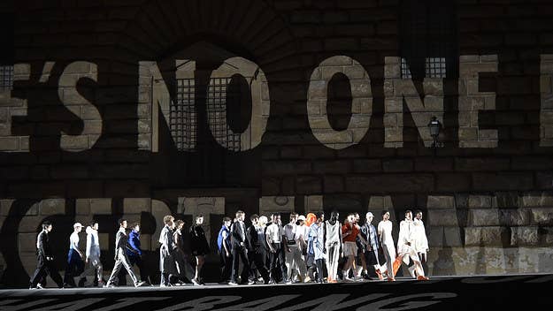 Virgil Abloh made a bold effort to leave his mark at his Off-White Spring/Summer 2018 show at Pitti Uomo. 