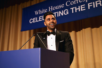 Hasan Minhaj speaks during 2017 White House Correspondents' Association Dinner