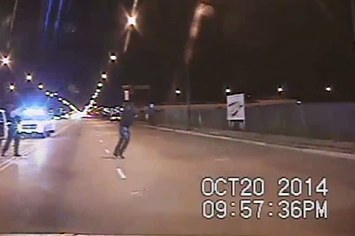 Chicago Police officer Jason Van Dyke shooting is shown shooting Laquan McDonald