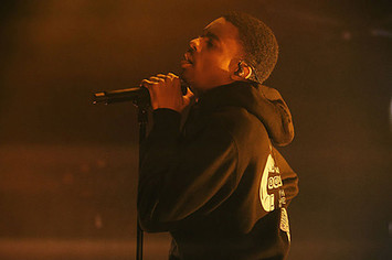 Vince Staples performs at concert.
