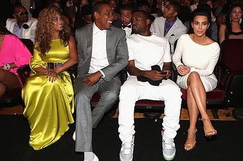 Beyonce, Jay Z, Kanye, and Kim Kardashian