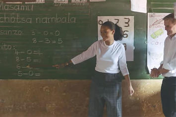 rihanna teaching in Africa