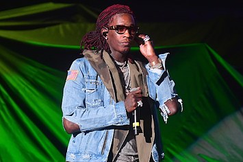 Young Thug performs during Future's 'Nobody Safe' tour concert