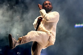 Kendrick Lamar performs at Coachella.