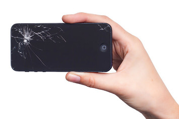 iPhone, smashed