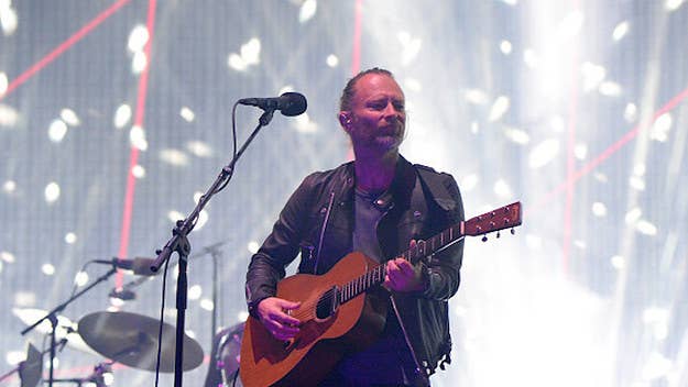 A blown console is believed to be responsible for Radiohead's sound issues and plenty of terrible puns about the band playing on.