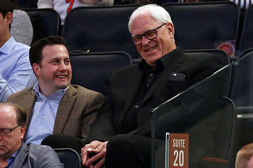 phil jackson in stands