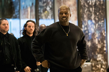 Kanye West arrives at Trump Tower, December 13, 2016