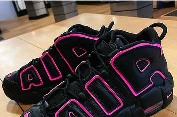 Nike Air More Uptempo GS Black Pink Blast Release Date 415082 003