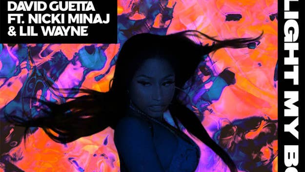 David Guetta shares his new single "Light My Body Up" featuring Nicki Minaj and Lil Wayne, and Nicki may have got some shots off in Remy's direction.