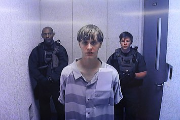 Dylann Roof appears at Centralized Bond Hearing Court