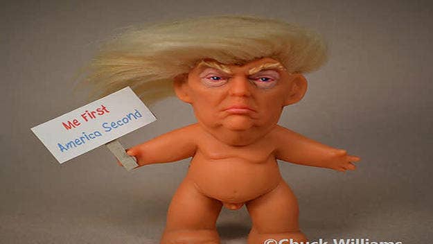 A former Disney employee went to Kickstarter to fund the mass production of Donald Trump Troll doll, but an NBC Universal copyright claim stopped him.