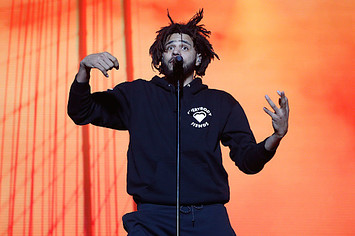J. Cole performs during the 2016 The Meadows Music & Arts Festival at Citi Field