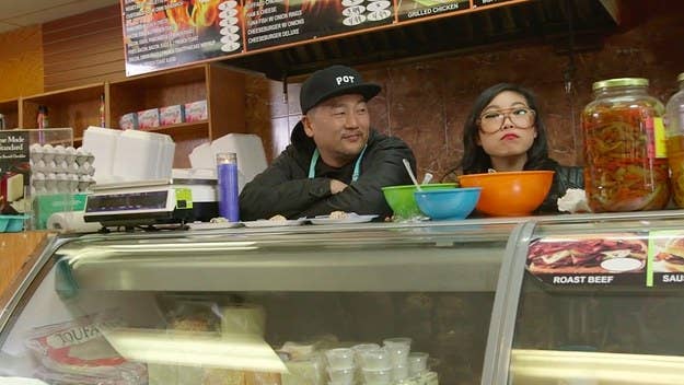 Food Truck Entrepreneur Roy Choi Appears on 'TAWK,' rapper Awkwafina's new talk show held in a Brooklyn bodega. 
