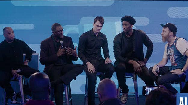 A panel of Joel Embiid, Dominique Wilkins, Spud Webb and Dario Saric, sat down with Russ Bengston to talk balling against your friends and rookie memories.