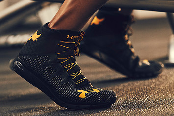 Under Armour The Rock Sneakers On Feet
