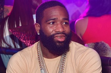 Adrien Broner attends a party.