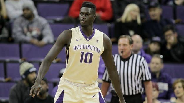 Washington forward Malik Dime slapped two opposing fans at halftime of a game for heckling him during the first half.