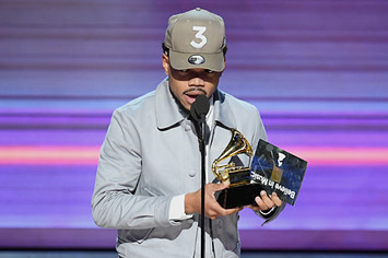 Chance The Rapper at 59th Grammy Awards