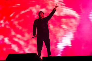 Kendrick Lamar performs on the Coachella Stage during day 3 (Weekend 2)