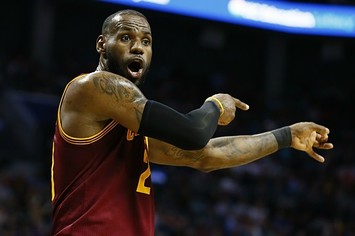 LeBron James reacts to a call during a recent game.