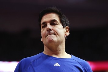 Mark Cuban looks on during a recent Mavericks game.
