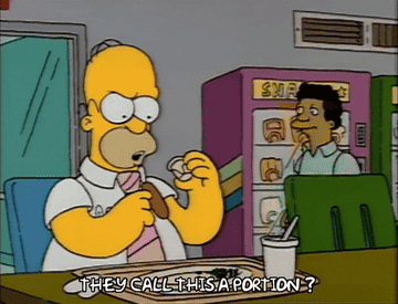 Homer Simpson eating