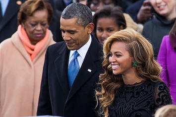 Beyonce with President Barack Obama