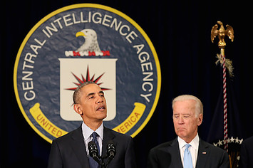 Obama and Biden at CIA