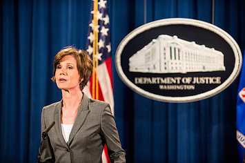 Deputy Attorney General Sally Q. Yates speaks during a press conference