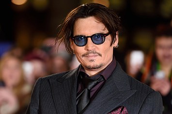 Johnny Depp attends the UK Premiere of 'Mortdecai'