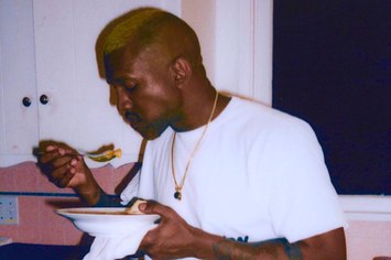 Kanye eats