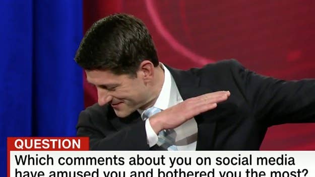 Paul Ryan cares about the big government issues, like hitting a really bad dab.