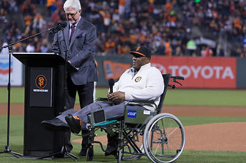 Former Giants great Willie McCovey.