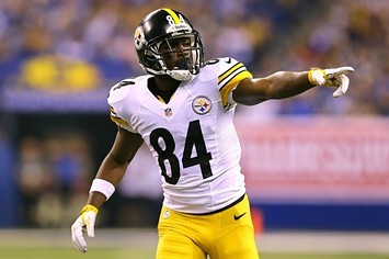 Antonio Brown playing for the Steelers