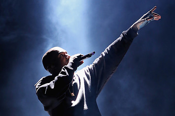 Kanye West performs at the Rn. 1st Annual Roc City Classic