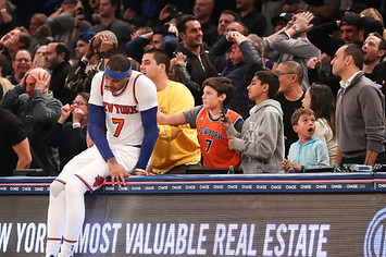 Carmelo Anthony Madison Square Garden 2017 Knicks Suns