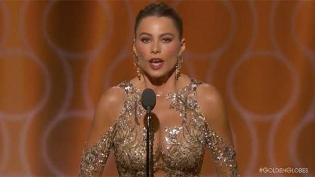 Sofia Vergara made an anal joke during the Golden Globes...because Sofia Vergara?