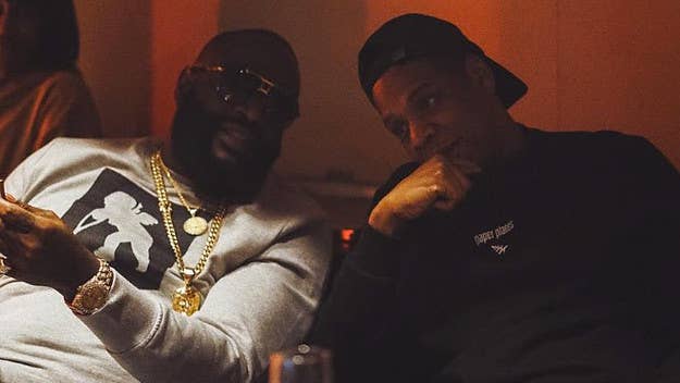 A picture is worth a thousand words, as Rick Ross shared photos from a studio session with Jay Z.