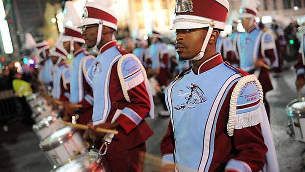Members of the Talladega Marching Tornadoes Band are ignoring backlash en route to their inauguration performance.