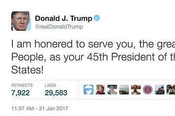 Trump honered