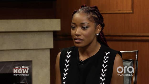 Keke Palmer opened up to Larry King about how she ended up in the "Pick Up The Phone" video.
